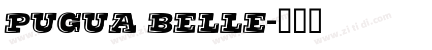 Pugua Belle字体转换